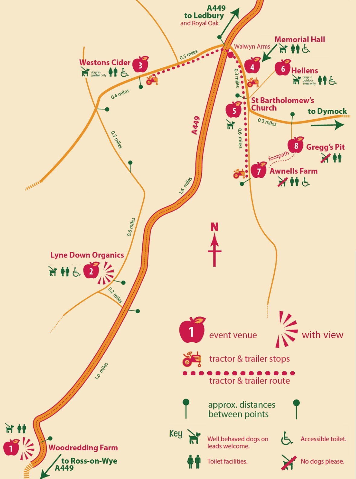 Harvestime 2025 map